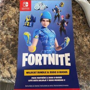 Nintendo Switch Fortnite Wildcat Bundle text numb 5862780969